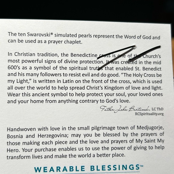 My Saint My Hero Divine Blessings Bracelet NWOT - Picture 4 of 6